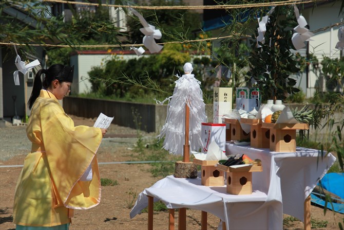 地鎮祭の写真