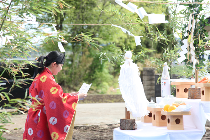 地鎮祭の写真