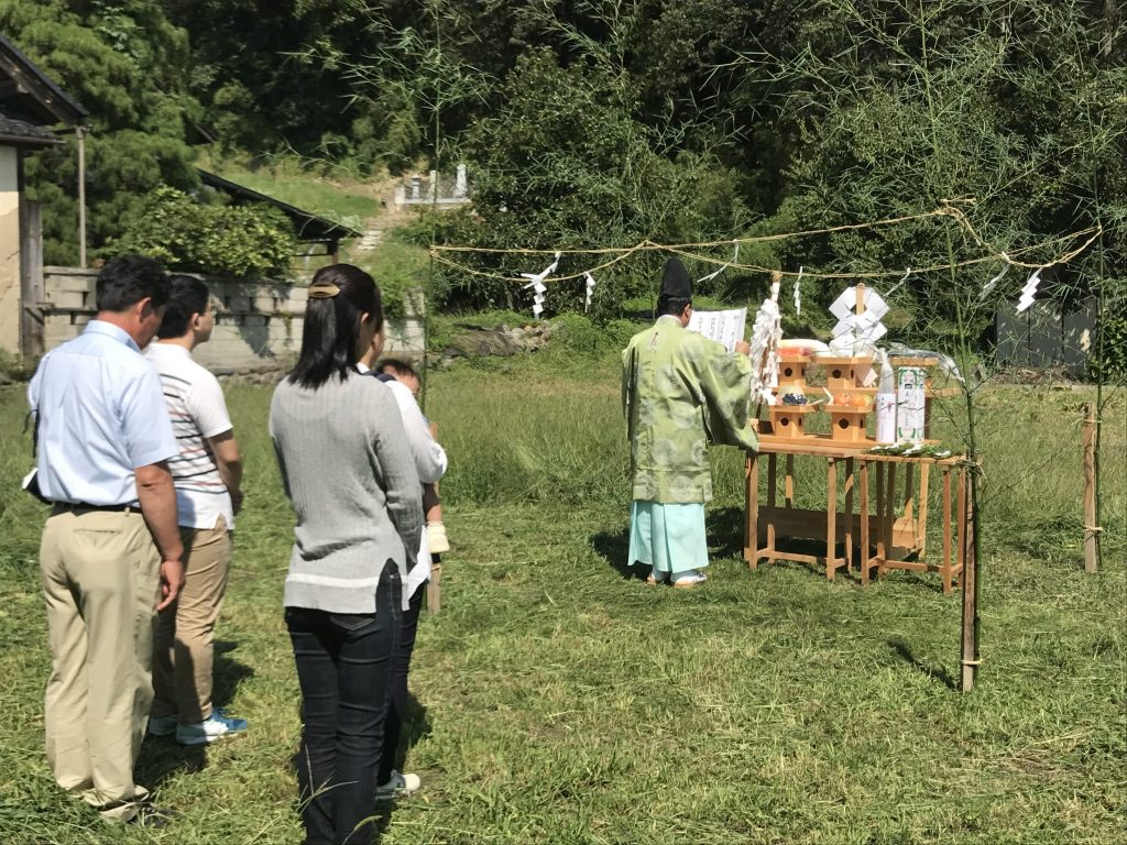 地鎮祭の写真