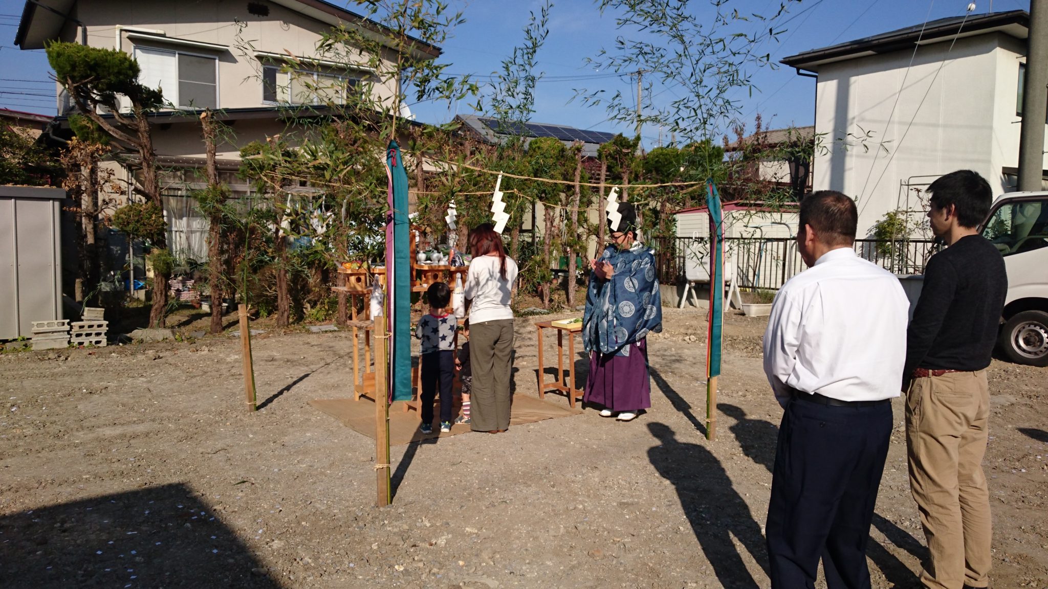 地鎮祭の写真