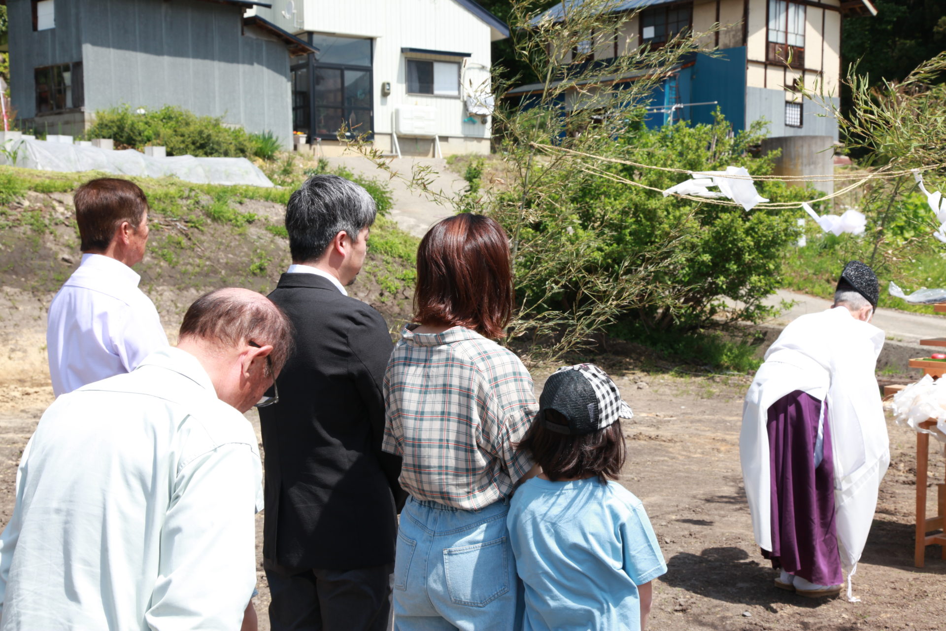 地鎮祭の写真