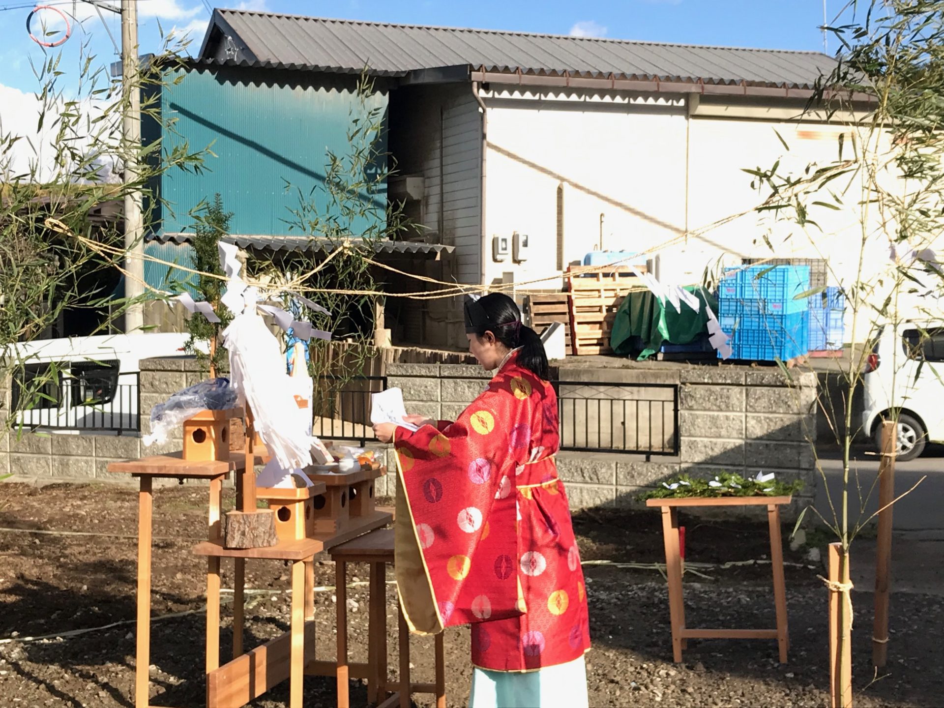 地鎮祭の写真