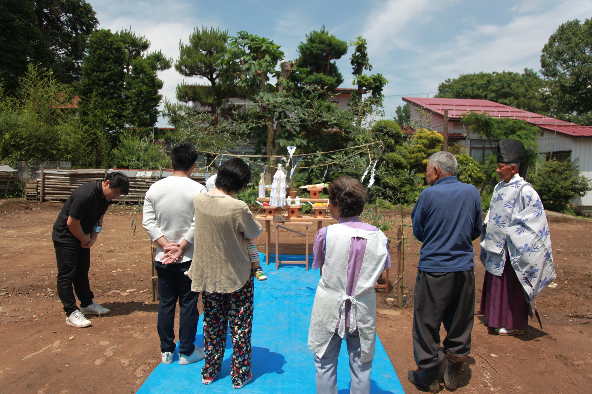 地鎮祭の写真