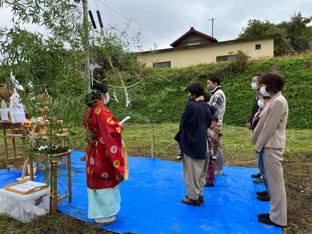 地鎮祭の写真