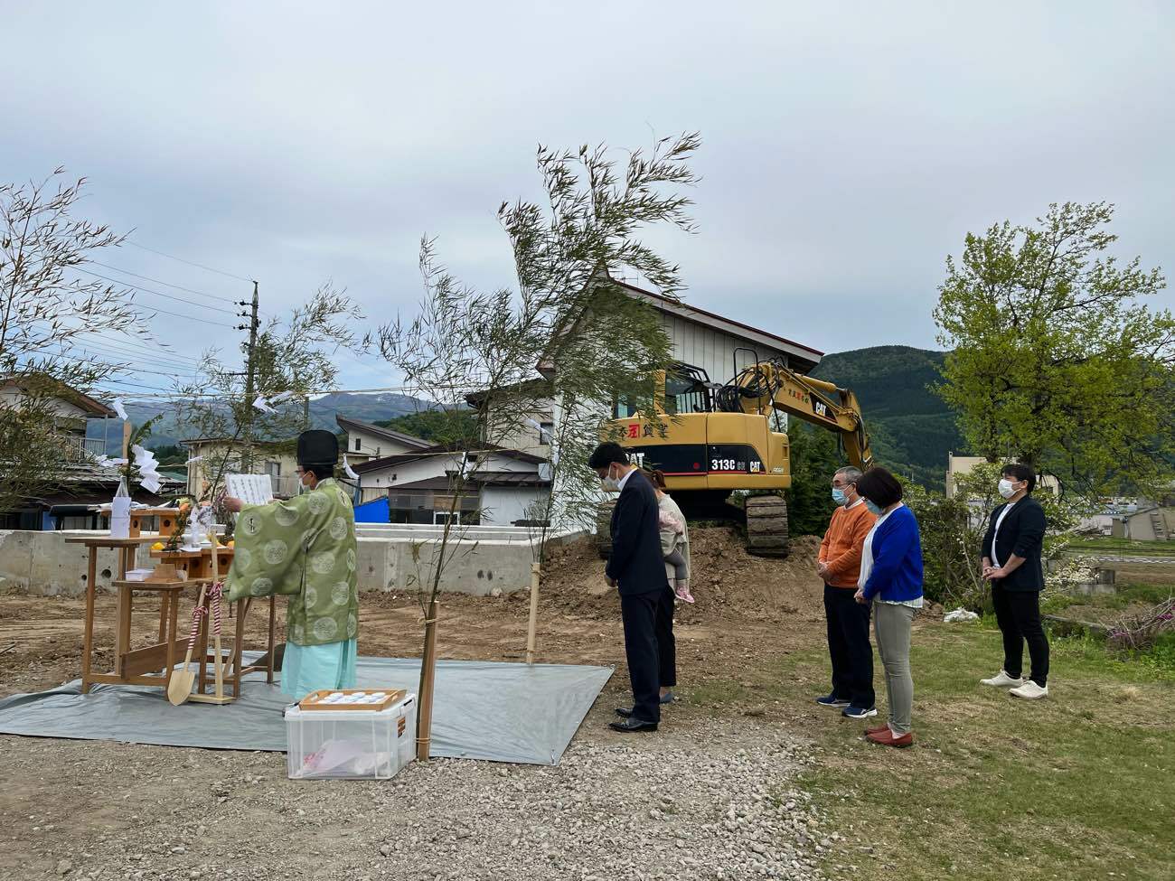 地鎮祭の写真