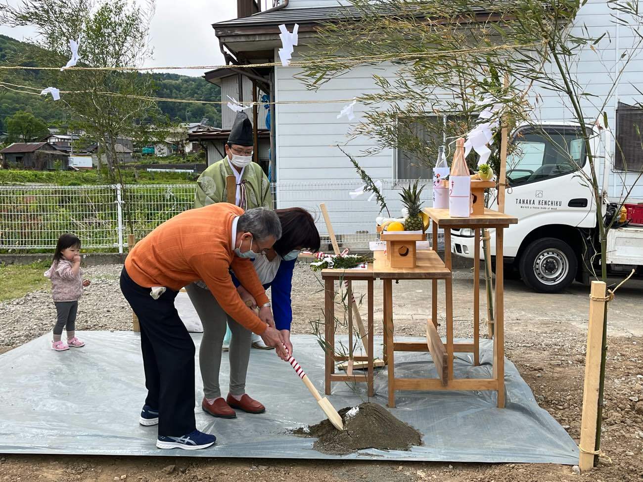 地鎮祭の写真