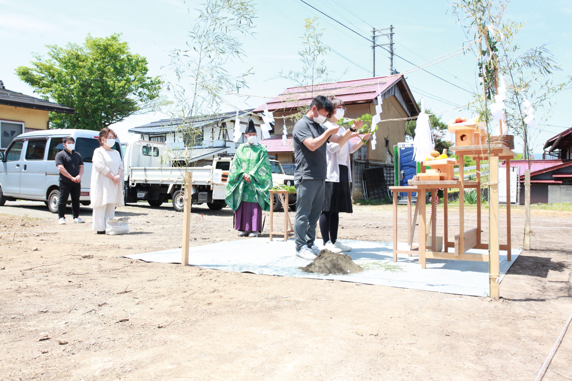 地鎮祭の写真