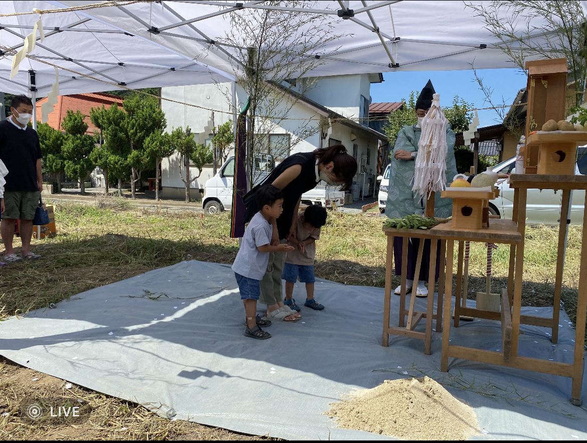 地鎮祭の写真