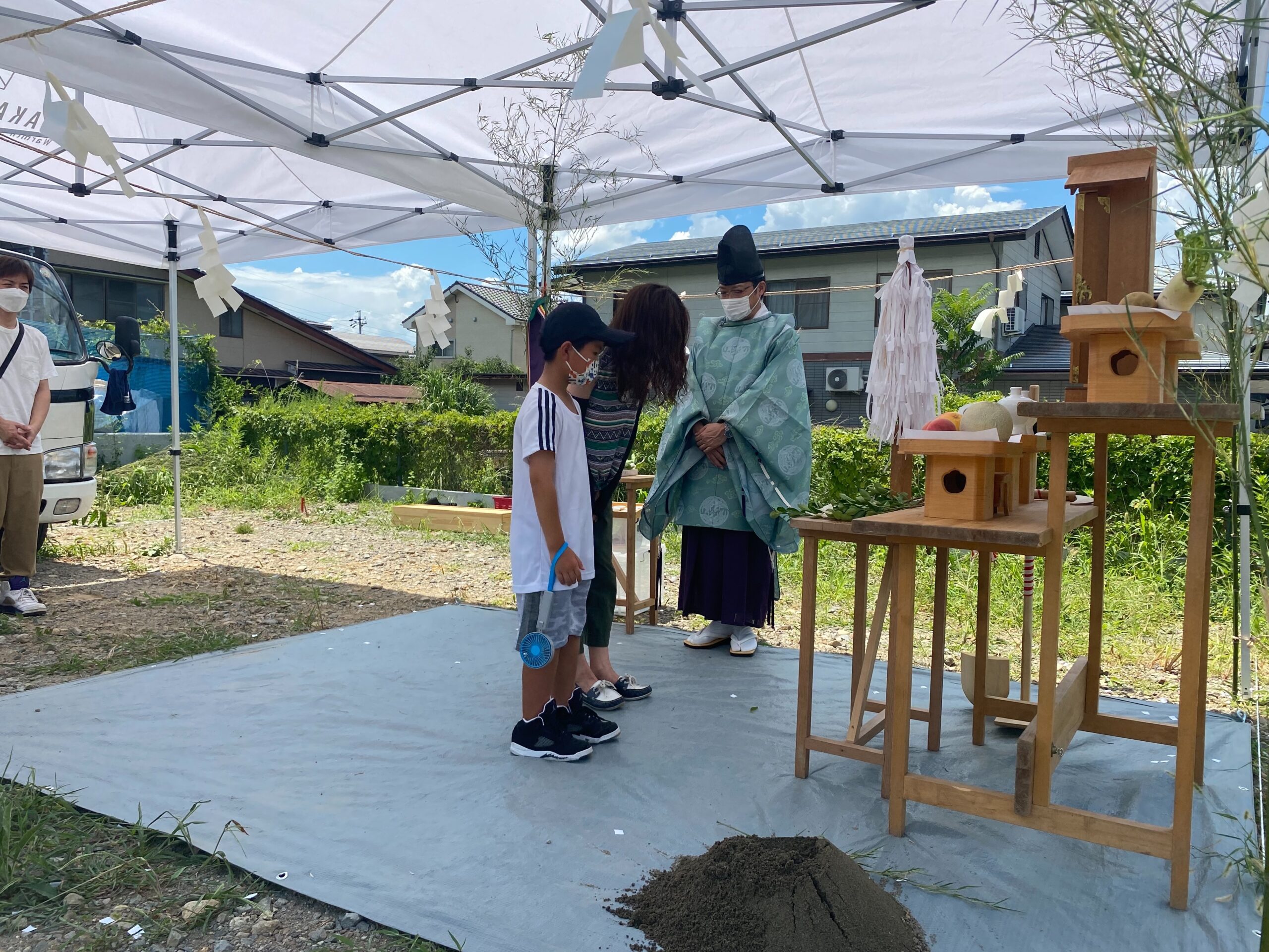 地鎮祭の写真