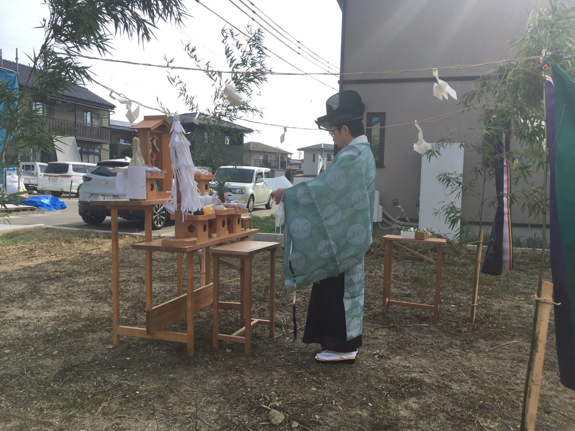 地鎮祭の写真