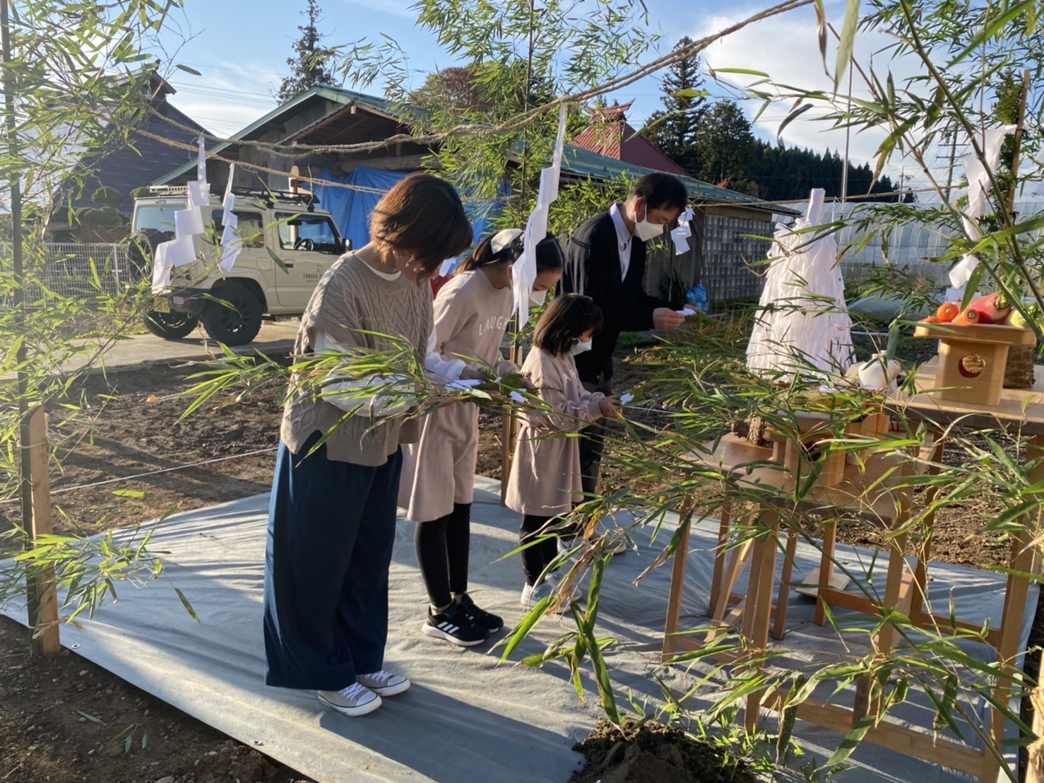 地鎮祭の写真