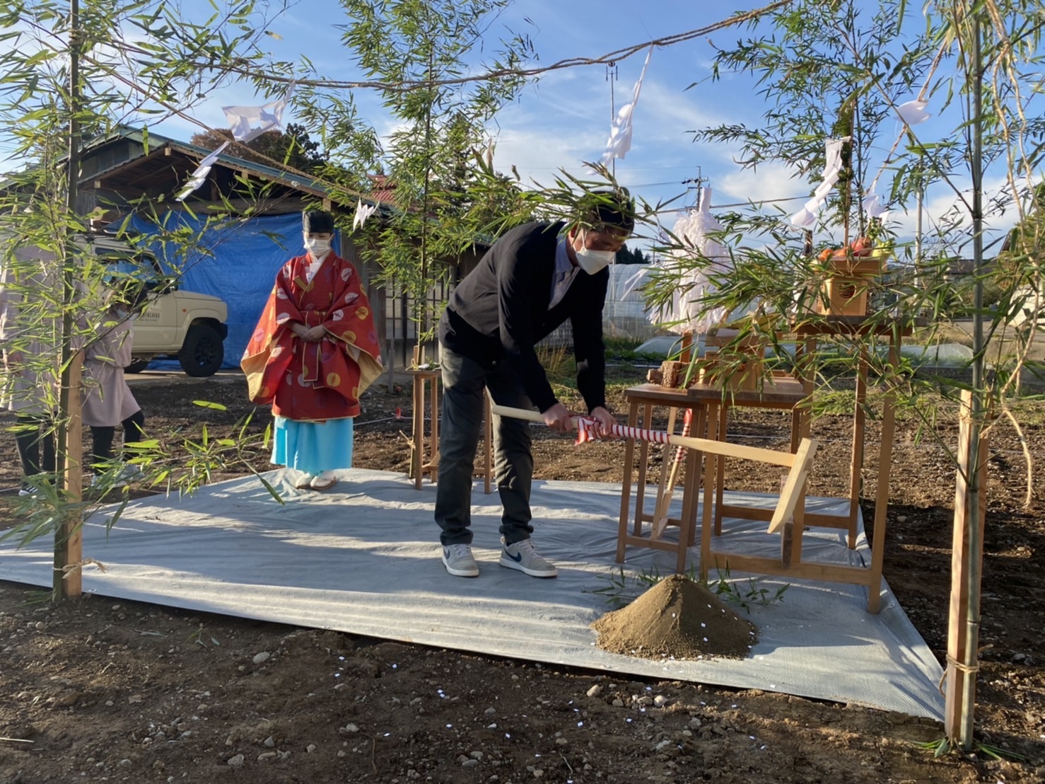 地鎮祭の写真