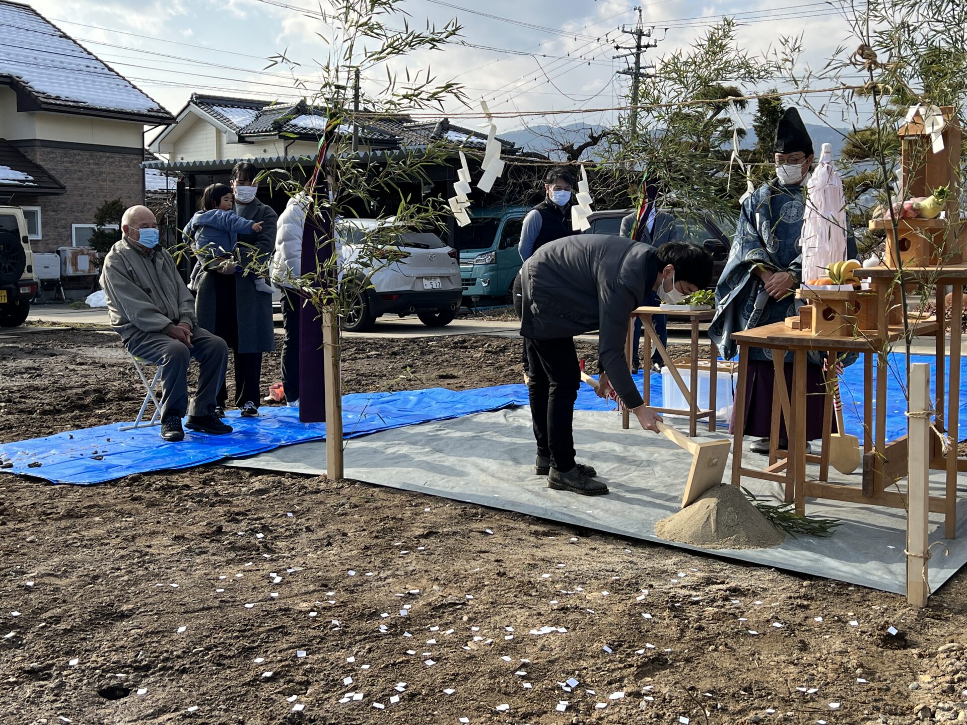 地鎮祭の写真