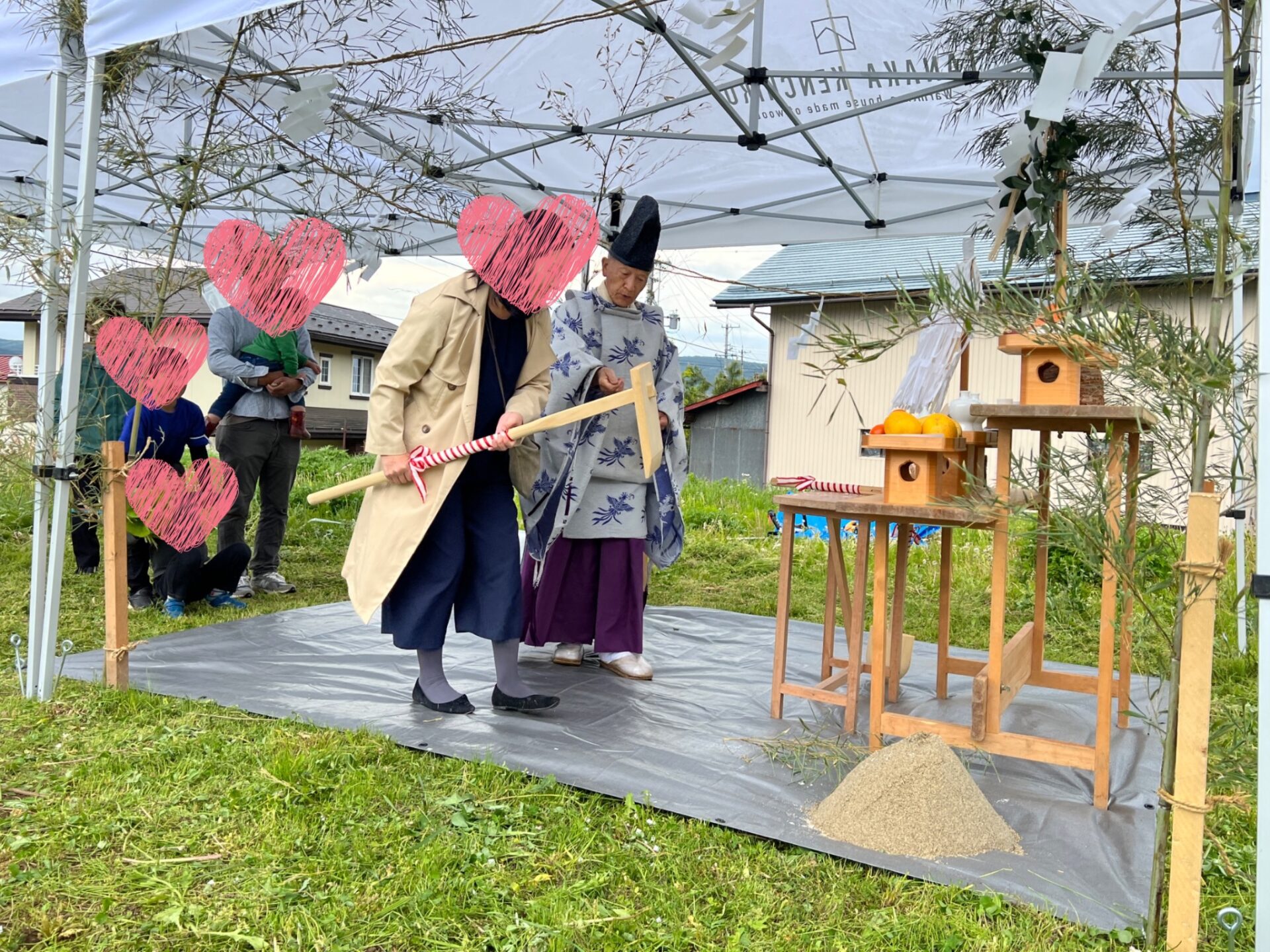 地鎮祭の写真