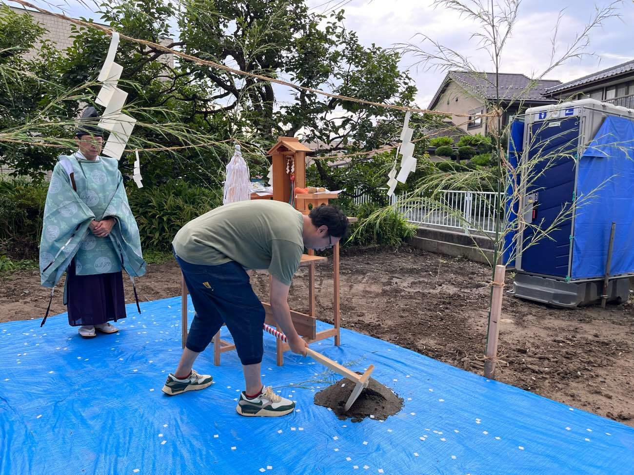 地鎮祭の写真