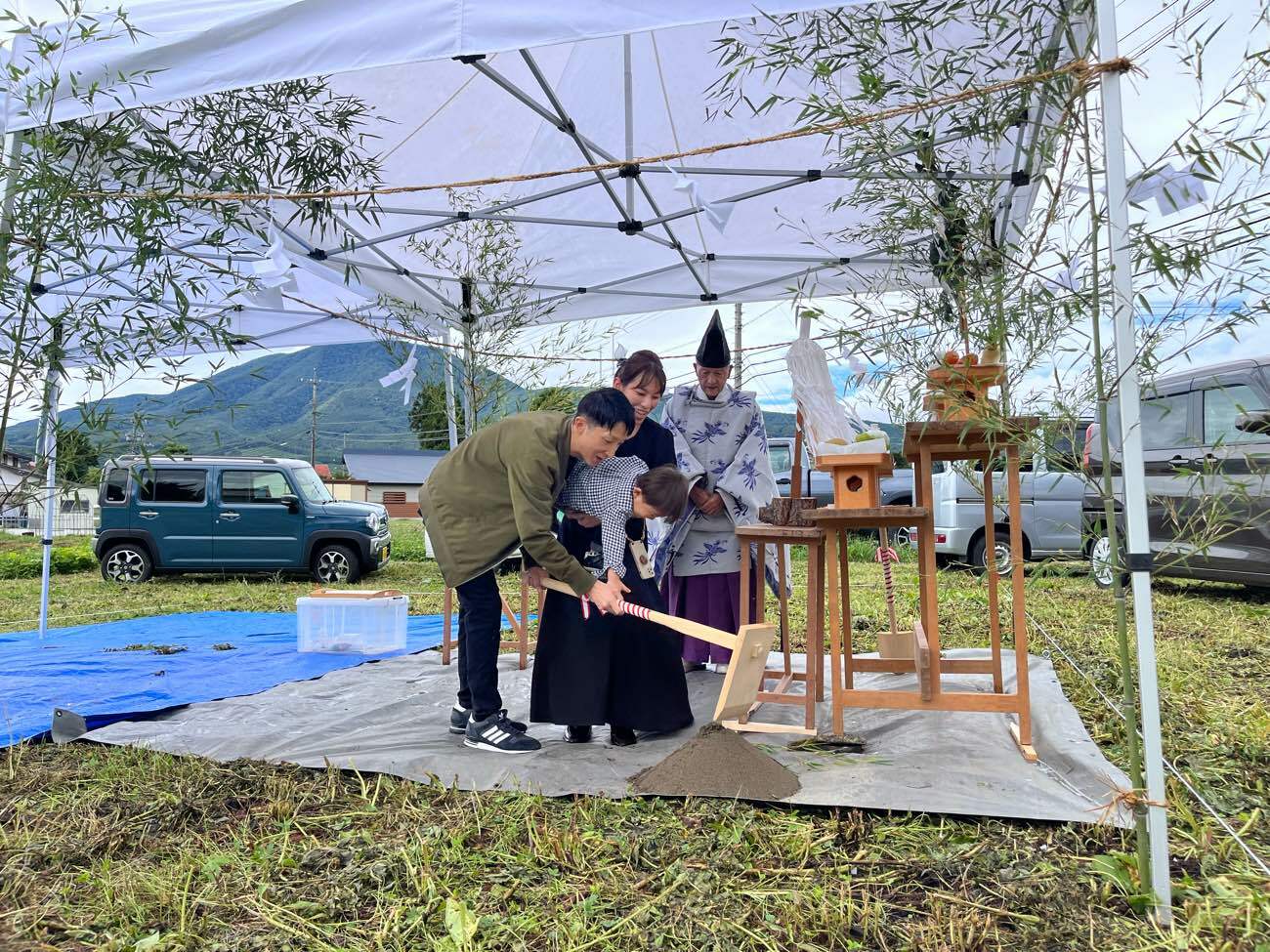 地鎮祭の写真