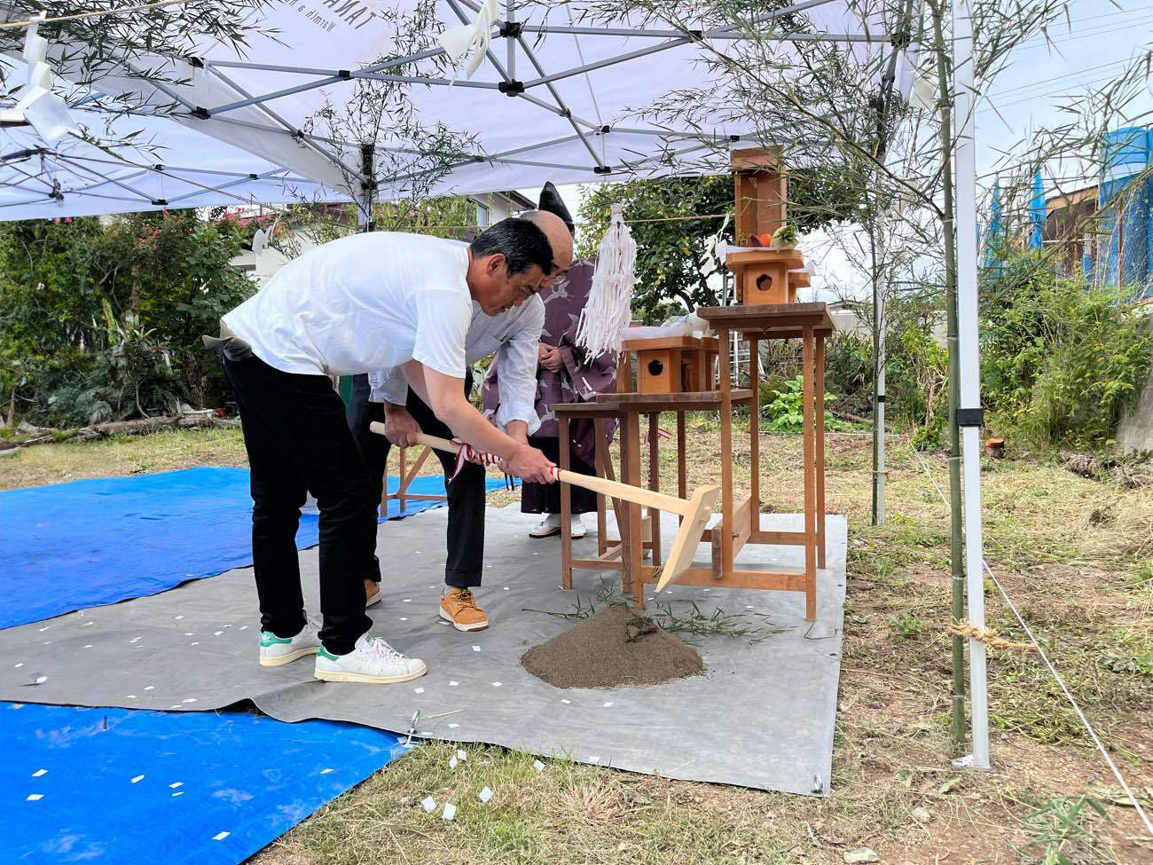 地鎮祭の写真