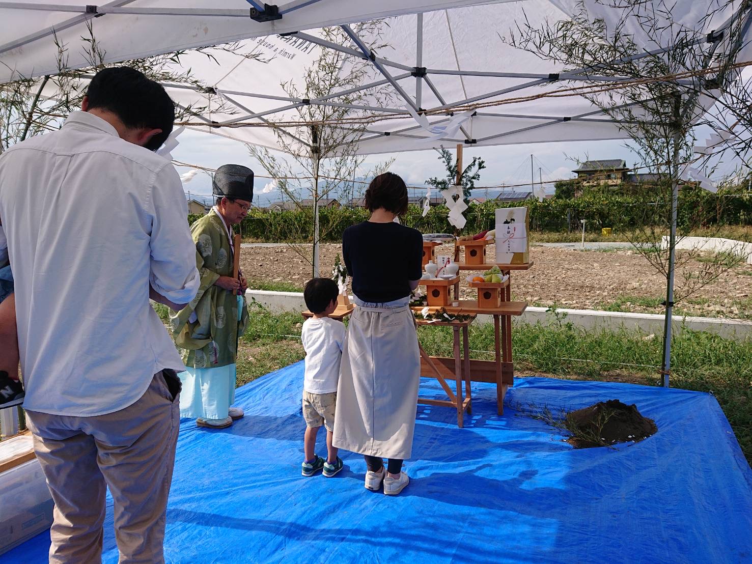 地鎮祭の写真
