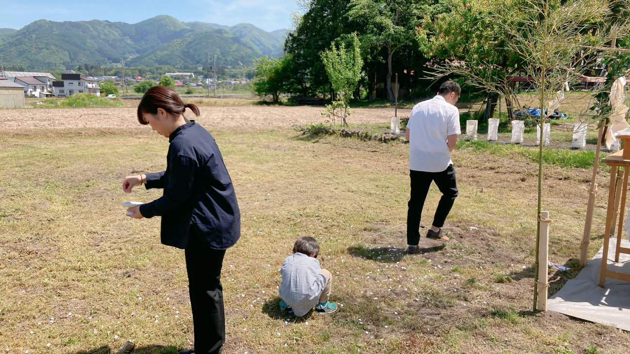 地鎮祭の写真