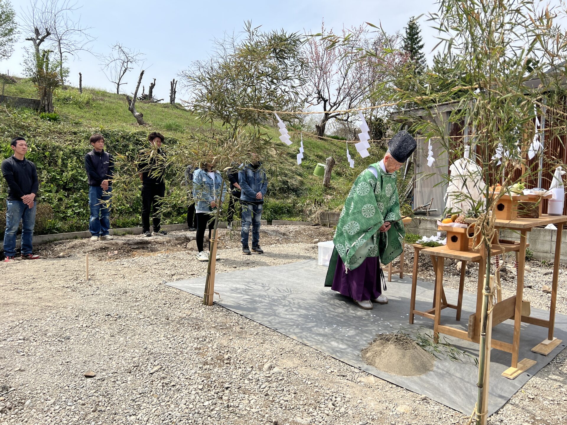地鎮祭の写真