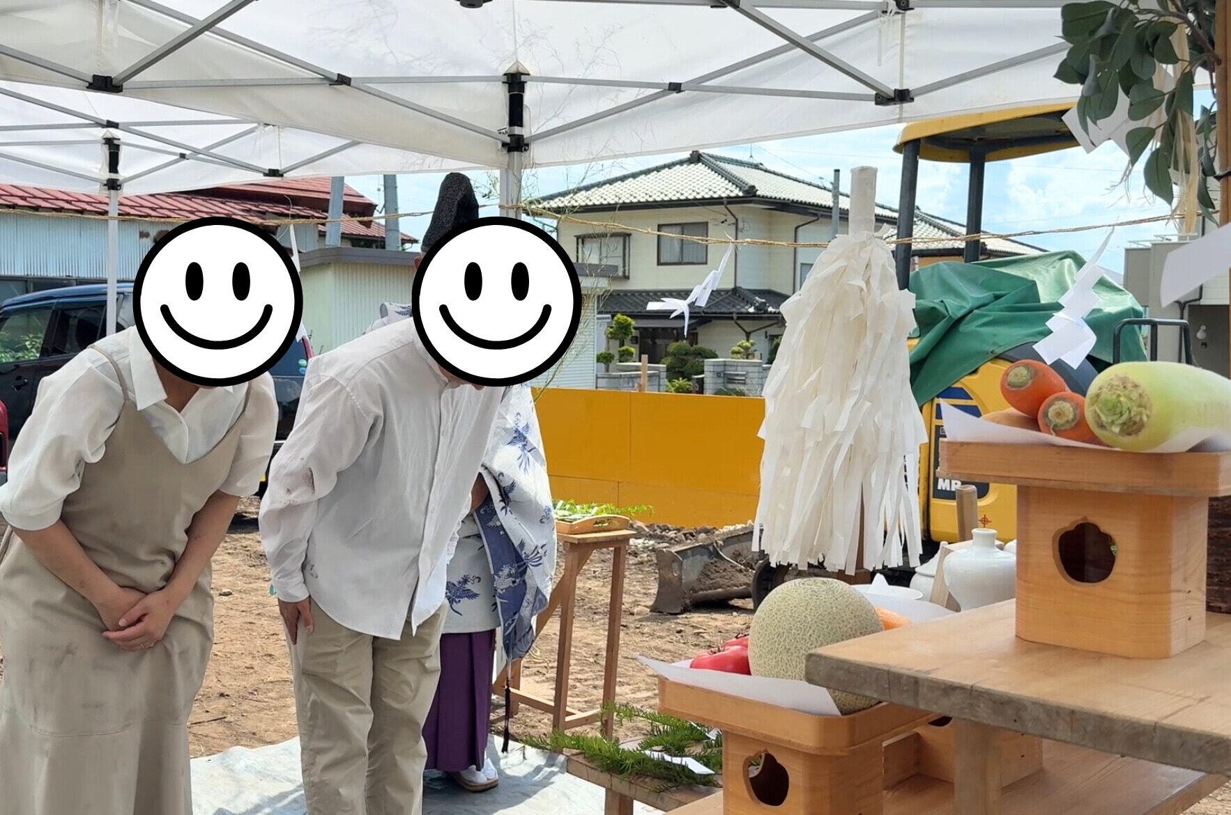 地鎮祭の写真