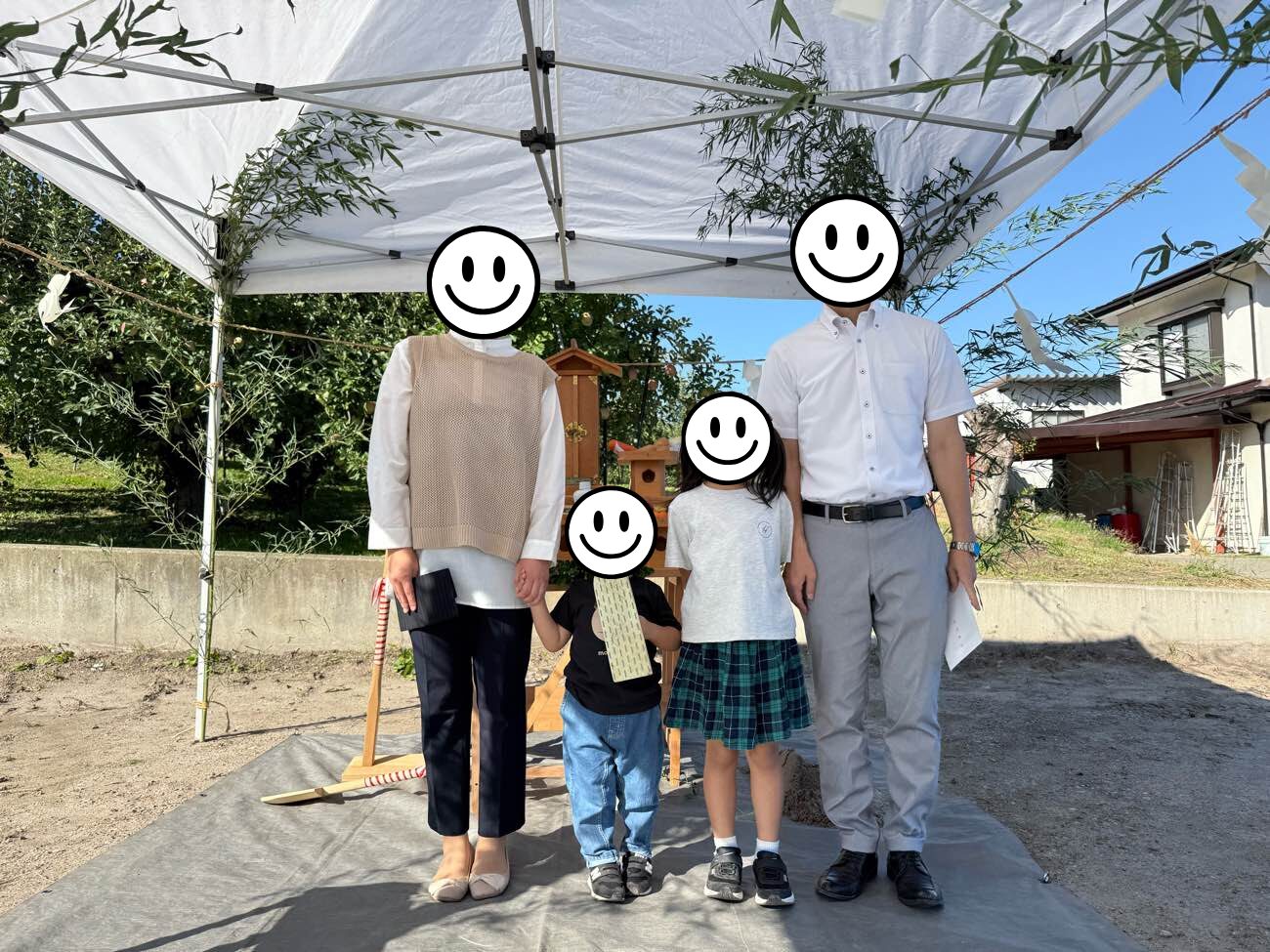 地鎮祭の写真