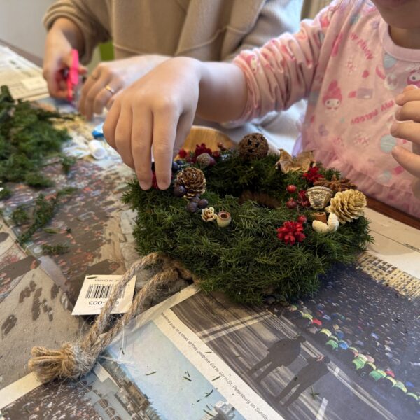 OB様向けクリスマスリースワークショップを開催しました！