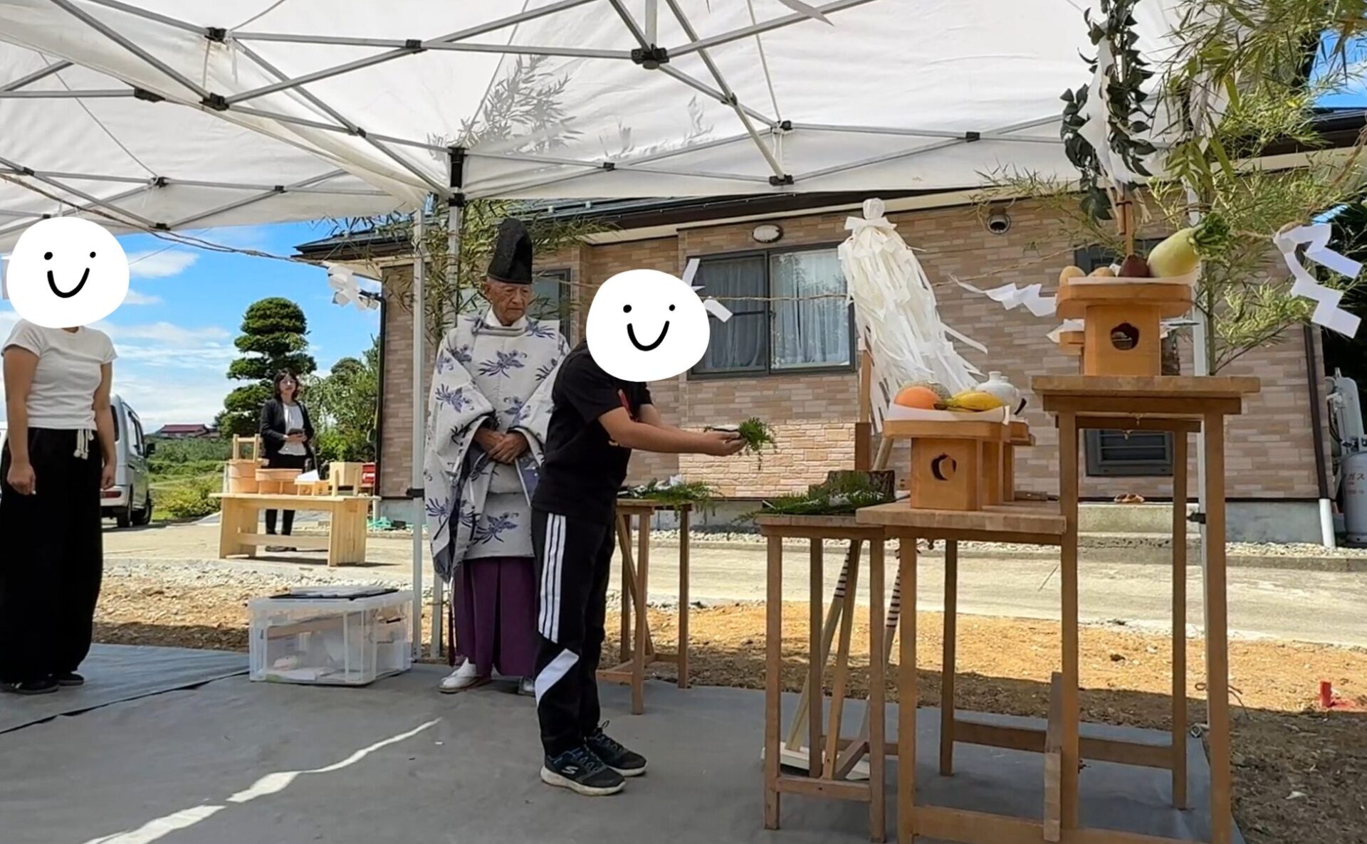 地鎮祭の写真