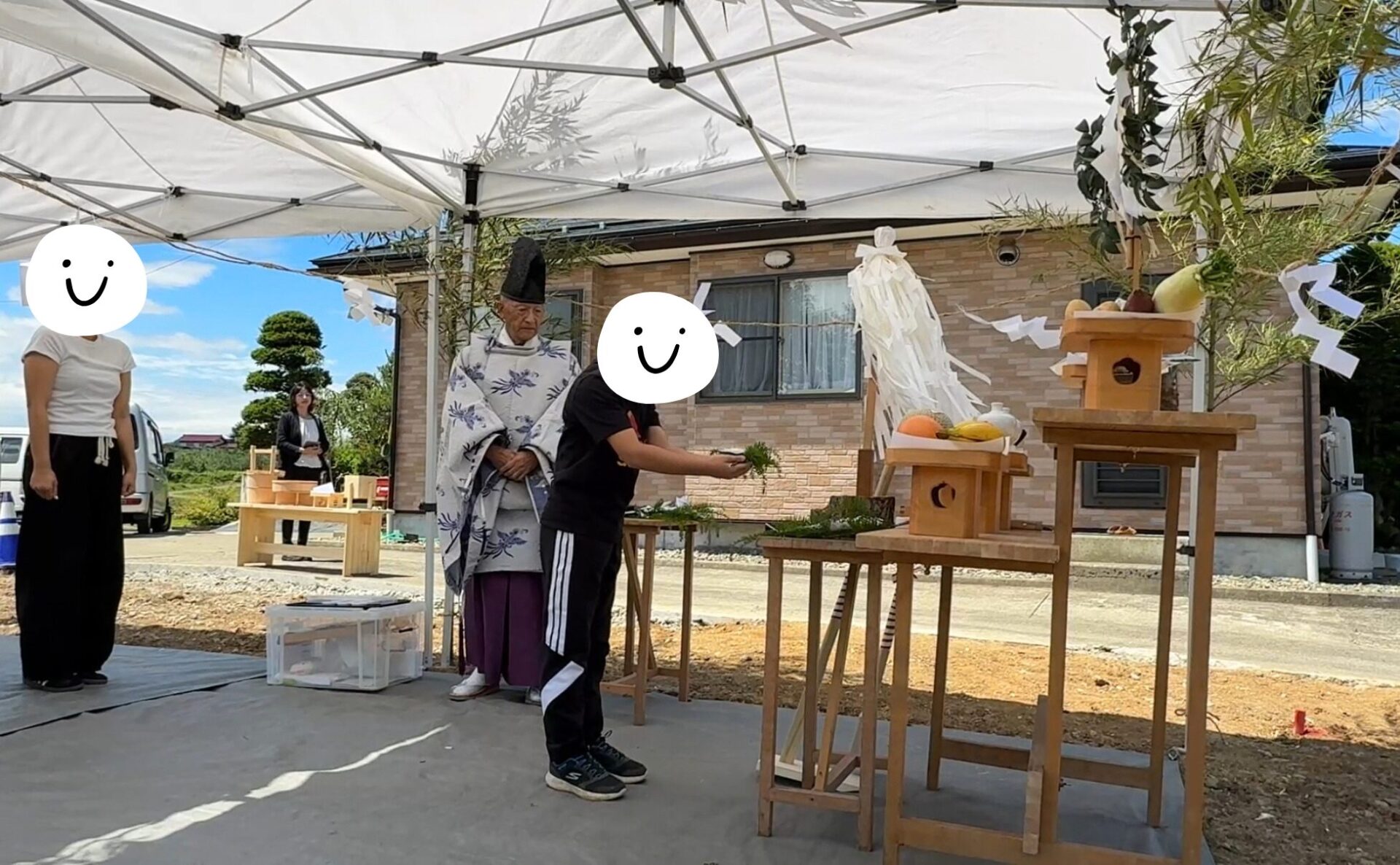 地鎮祭の写真