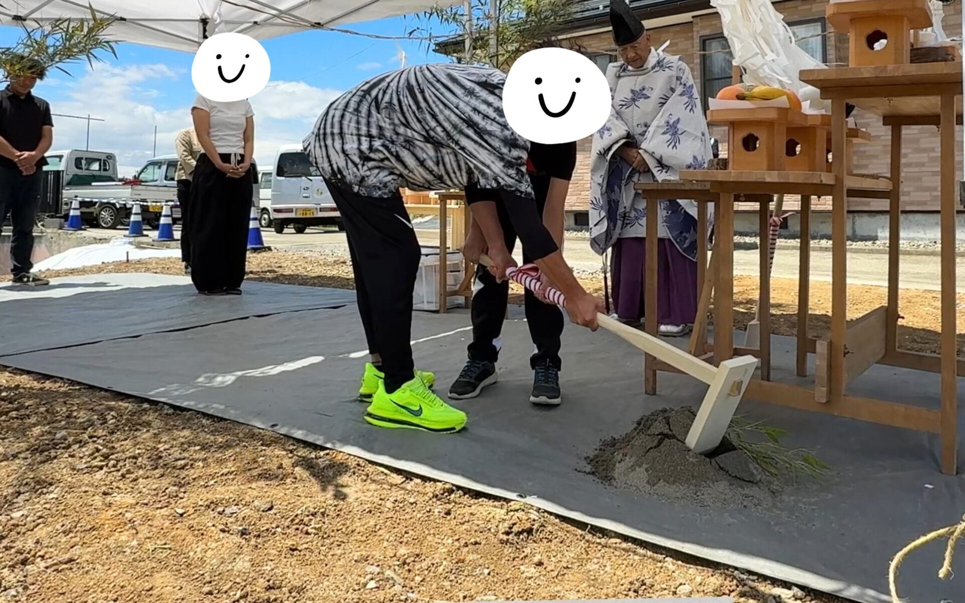 地鎮祭の写真