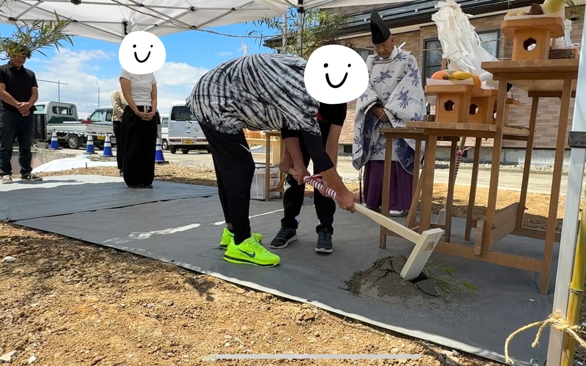 地鎮祭の写真