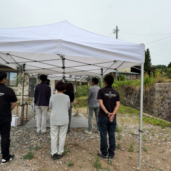 ご家族のそばで迎えた地鎮祭