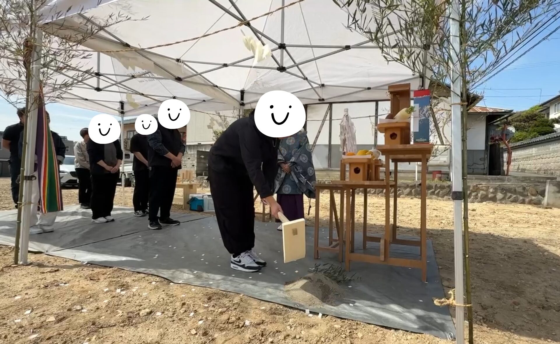 地鎮祭の写真