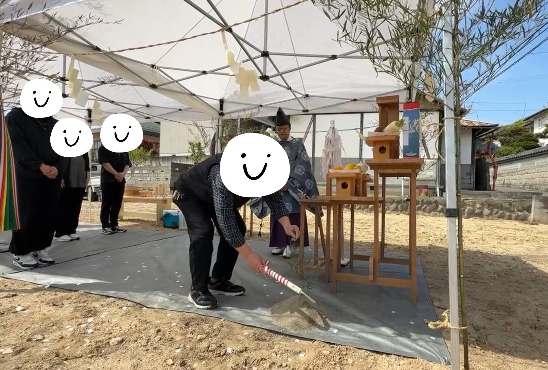 地鎮祭の写真