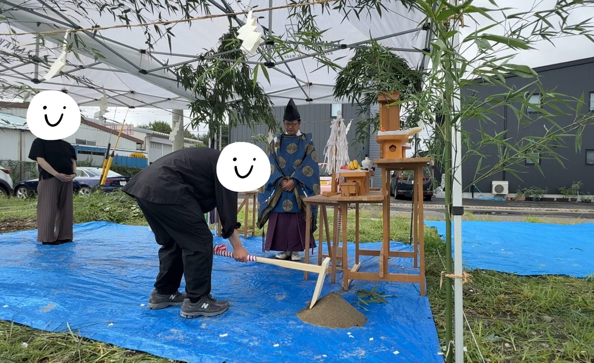地鎮祭の写真