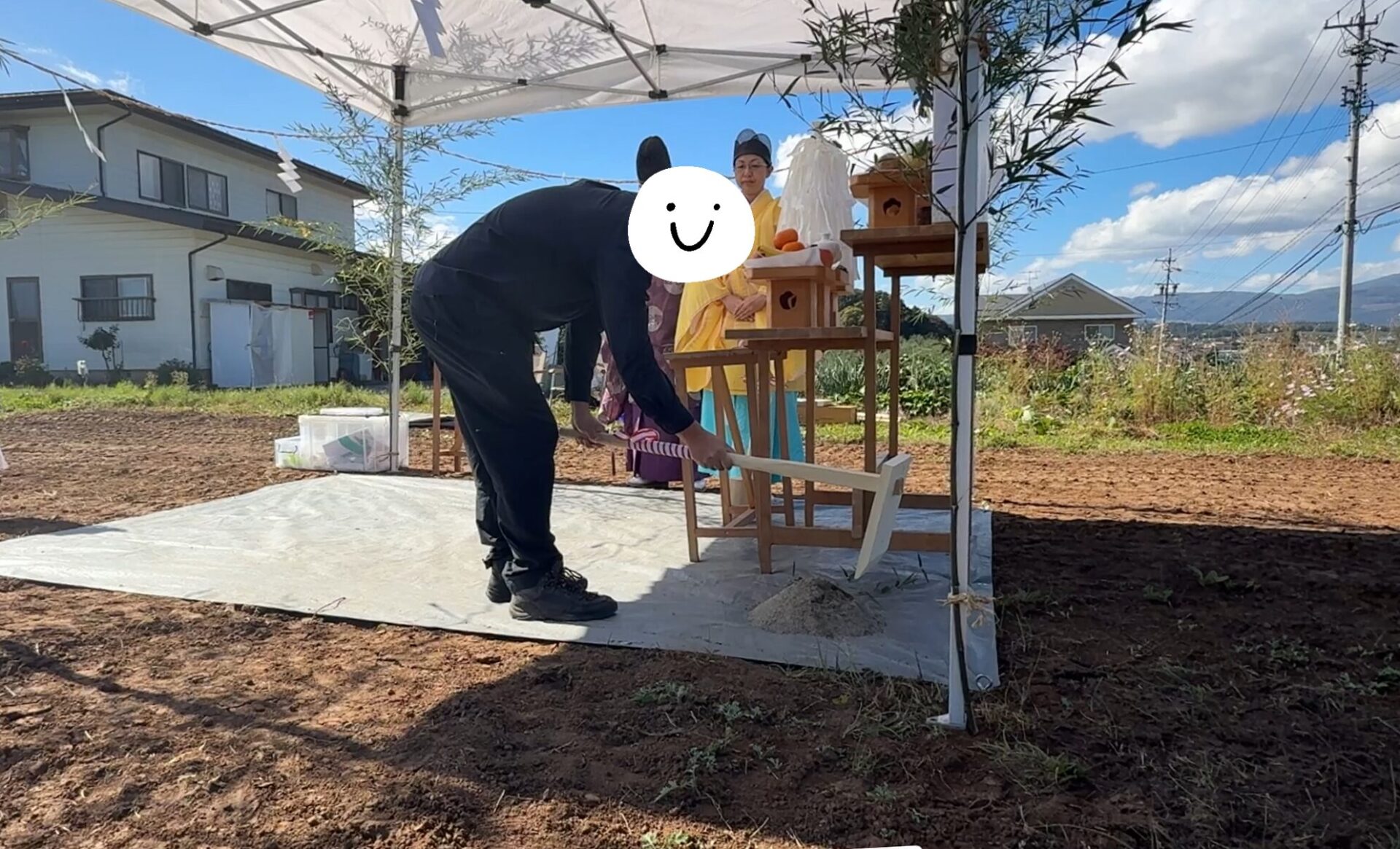 地鎮祭の写真
