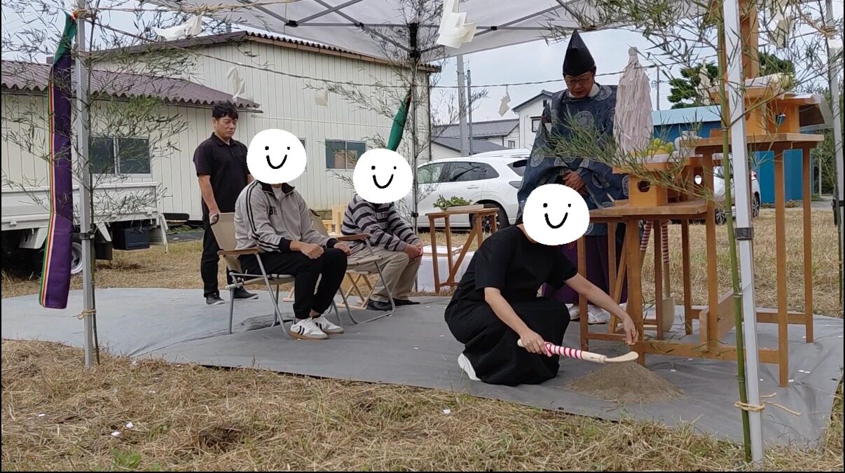 地鎮祭の写真